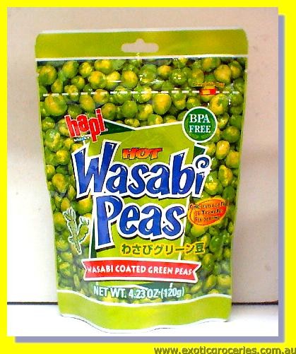 Hot Wasabi Peas (Wasabi Coasted Green Peas)