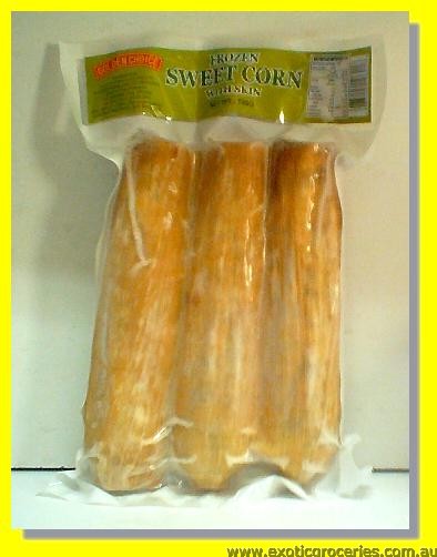 Frozen Sweet Sticky Corn with Skin 3pcs