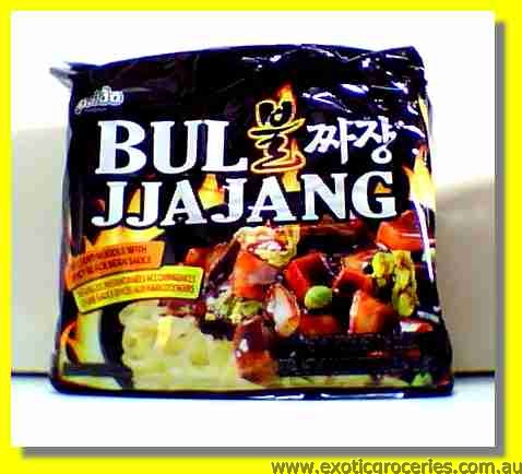 Bul Jjajang Instant Noodle with Spicy Black Bean Sauce 4packs