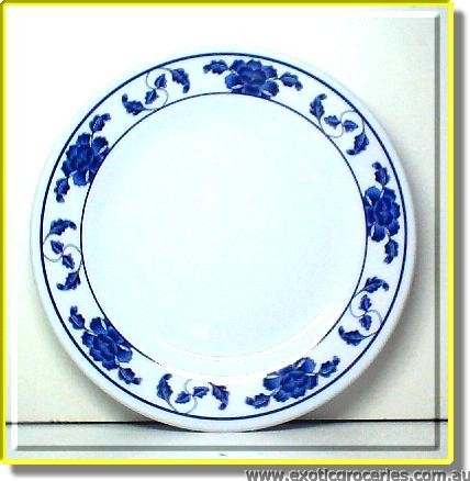 Blue Melamine Round Plate 1008TB