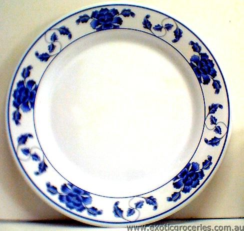 Blue Melamine Round Plate 12\" 1012