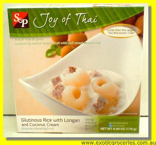 Frozen Glutinous Rice with Longan and Coconut Cream
