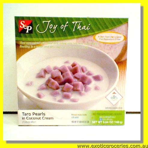 Frozen Taro Pearls in Coconut Cream
