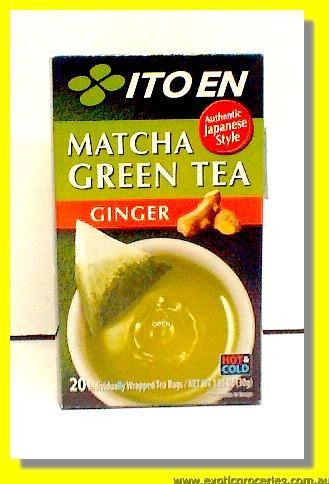 Matcha Green Tea Ginger Flavour 20teabags