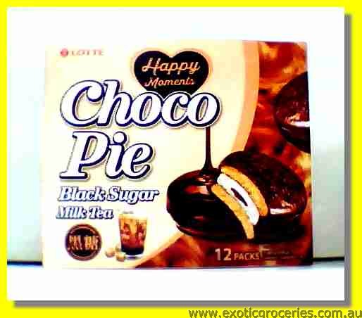 Choco Pie Black Sugar Milk Tea Flavoured 12packs