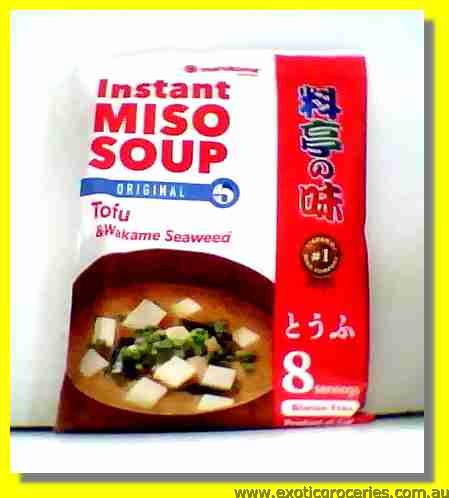 Instant Miso Soup Tofu Flavour 8pcs No MSG Added (Gluten Free)