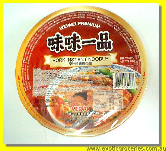 Premium Pork Instant Noodle Big Bowl
