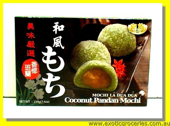 Coconut Pandan Mochi