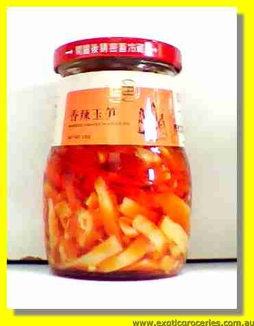 Pickled Bamboo Shoots in Chili Oil