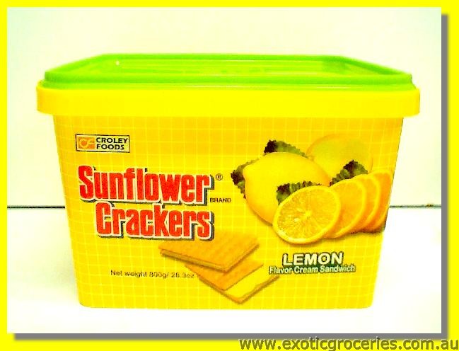 Lemon Flavour Cream Sandwich Crackers