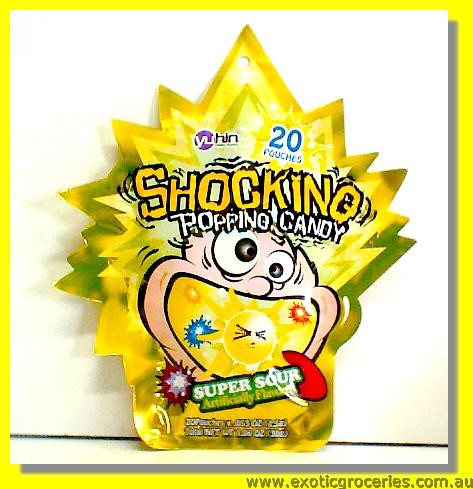Shocking Popping Candy Super Sour Artificially Flavoured 20pouch