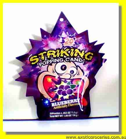 Blueberry Flavoured Popping Candy 20pouches