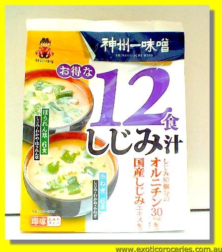 Instant Miso Soup Freshwater Clam Flavour 12Servings