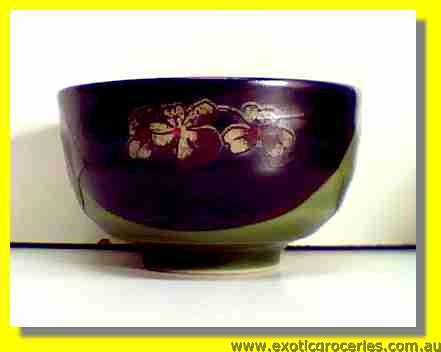 Japanese Style Black Green Bowl 4.5" Item# 732