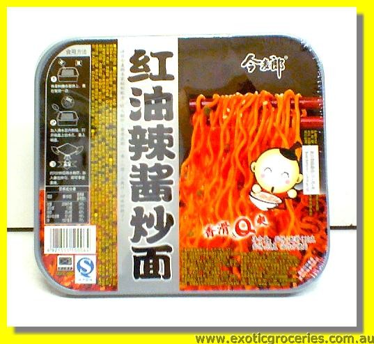 Instant Chow Mien Red Oil Spicy Sauce