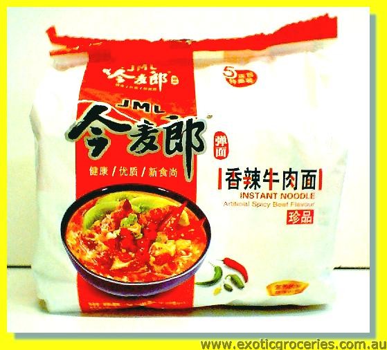 Instant Noodle Artifical Spicy Beef Flavour 5pkts