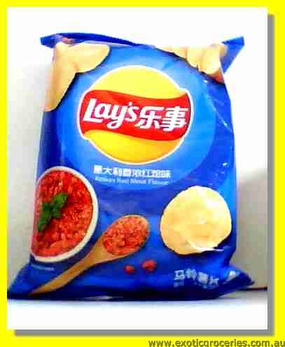 Potato Chips Italian Red Meat Flavour