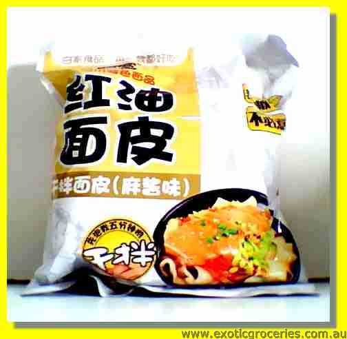 Broad Noodle Chilli Oil Flavour with Sesame Paste