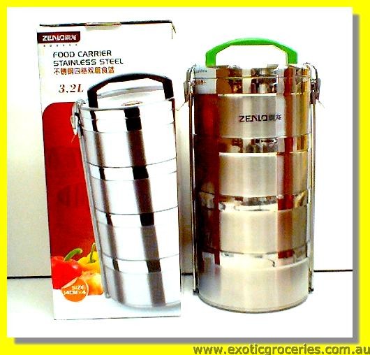 Stainless Steel Food Carrier 4tiers 3.2L