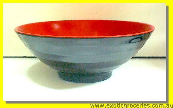 Red Black Bowl 8.75" #G198 #586