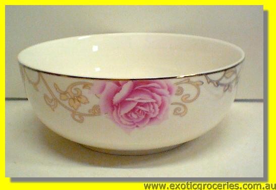 Ceramic Rose Bowl 8\"