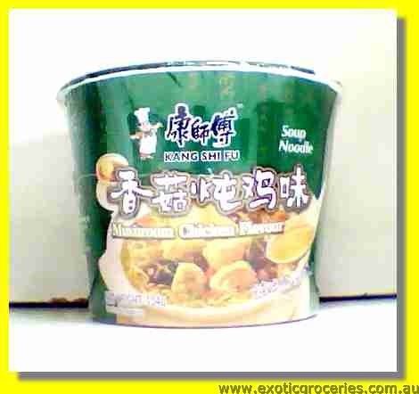 Instant Bowl Noodle Mushroom Chicken Flavour Soup Noodle