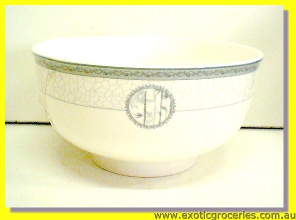 Ceramic Bowl Grey Bamboo 3.6" (A12/ #9199)