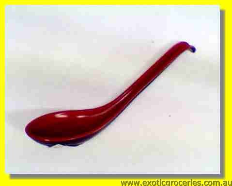 Red Black Plastic Spoon