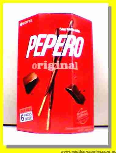 Pepero Chocolate Biscuit Sticks 6packs