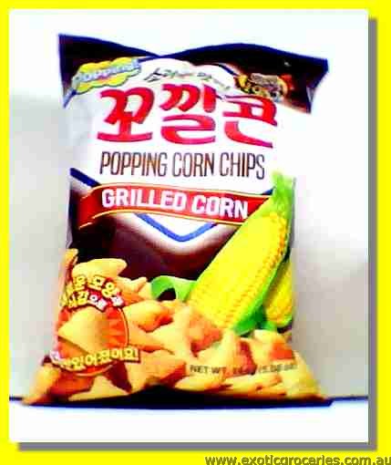 Popping Corn Chips Grilled Corn Flavour