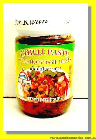 Chilli Paste With Holy Basil Leaves