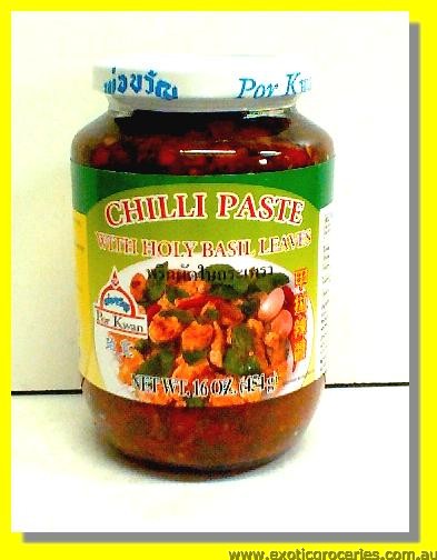 Chilli Paste with Holy Basil Leaves