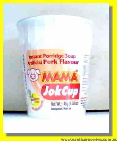 Jok Cup Instant Porridge Soup Artificial Pork Flavour