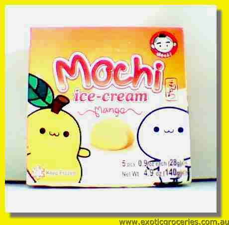 Frozen Mochi Ice Cream Mango Flavour 5pcs