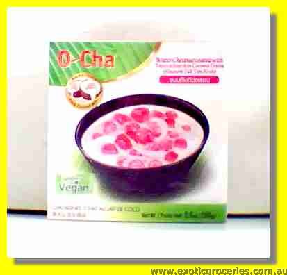 Frozen Water Chestnut Coated with Tapioca Starch in Coconut Crea