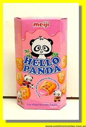 Hello Panda Biscuits with Strawberry Flavoured Filling