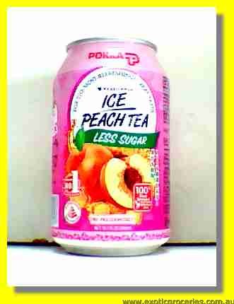 Ice Peach Tea Less Sugar