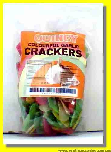 Colourful Garlic Crackers