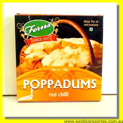 Red Chilli Pappadums