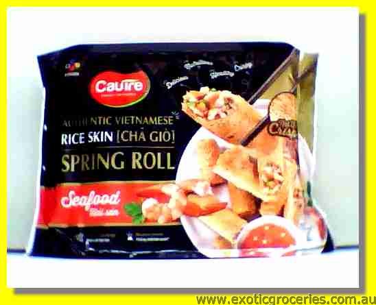 Frozen Rice Net Skin Spring Rolls with Seafood