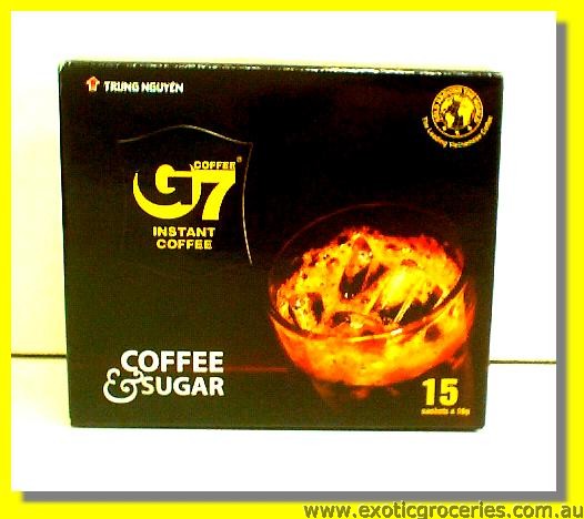 G7 Instant Coffee with Sugar 15sachets