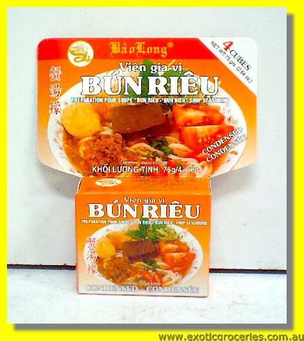 Bun Rieu Crab Flavour Soup Seasoning Cubes 4pcs