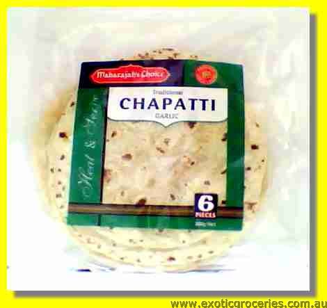 Traditional Chapatti Garlic 6pcs