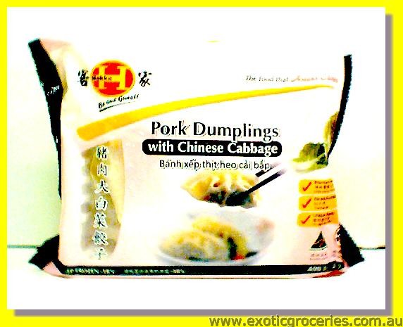 Pork Dumplings with Chinese Cabbage