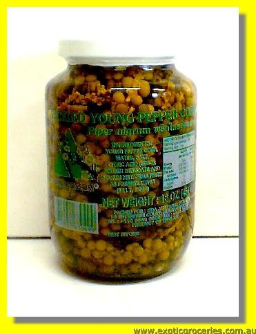 Pickled Young Green Pepper Corn
