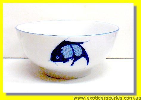 Blue Fish Bowl 6"