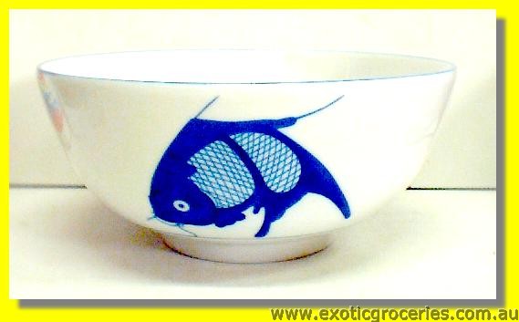 Blue Fish Bowl 9"