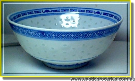 7\" Bowl Blue Rice Pattern