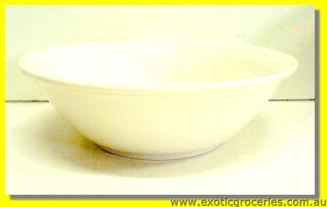 White Noodle Bowl 9"