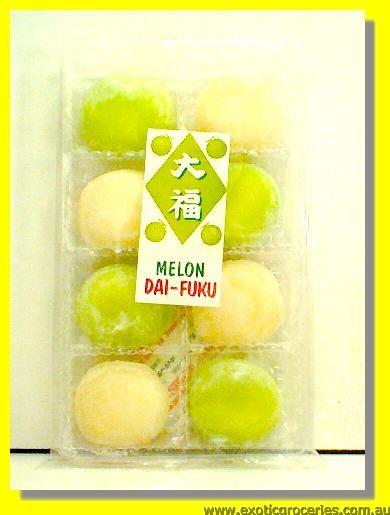 Melon & Cream Daifuku Mochi Rice Cake 8pcs